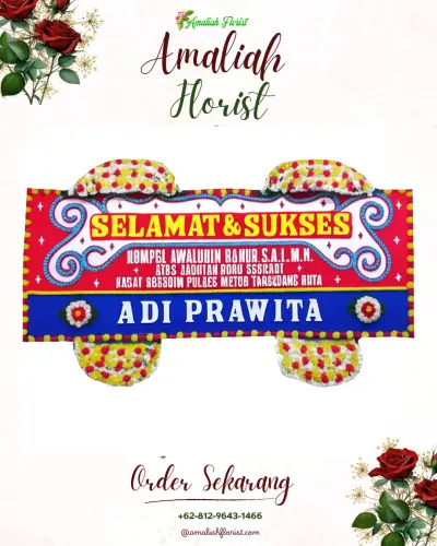 Karangan Bunga Ucapan Selamat di Selajambe